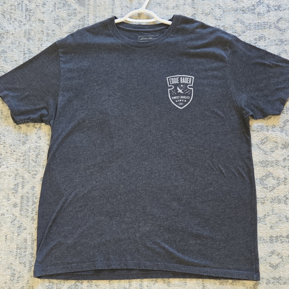 Eddie Bauer Men's Dark Gray Short Sleeve Tee